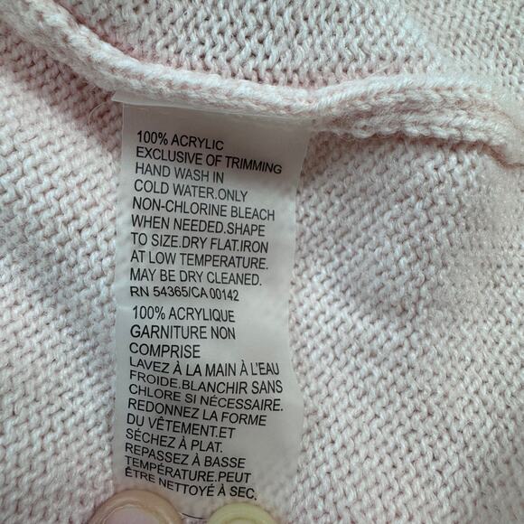 Allison Daley‎ 3-D Knit Floral Bird Full Zip Sweater Women's Large Petite Granny - Picture 6 of 9